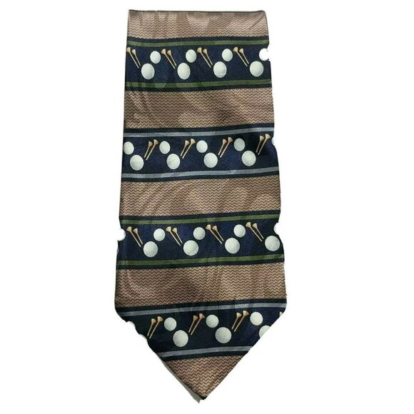 Steven Harris Golf Balls Golf Tees Sport Tie - Picture 4 of 6